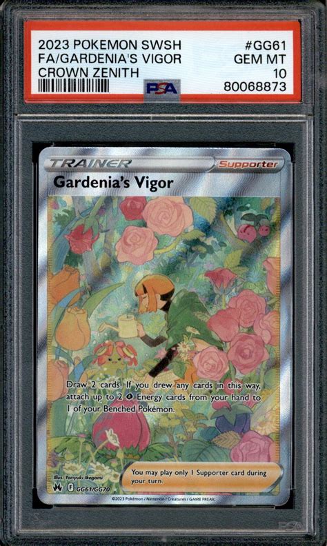 Gardenia S Vigor Gg Gg Psa Full Art Crown Zenith