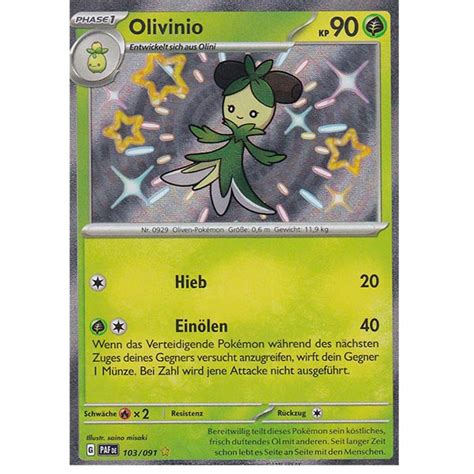 Olivinio PAF 103 091 Shiny Deutsch HolonCardshop