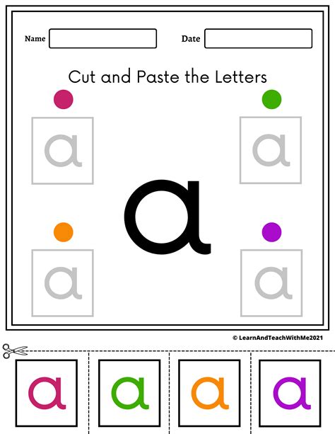 Cut And Paste Alphabet Worksheets Worksheets Library