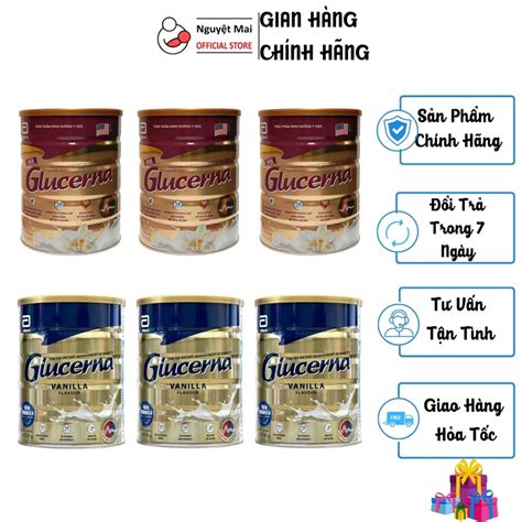 Combo 3 Hộp Sữa Bột Abbott Glucerna Hương Vani 800g Glucerna Úc