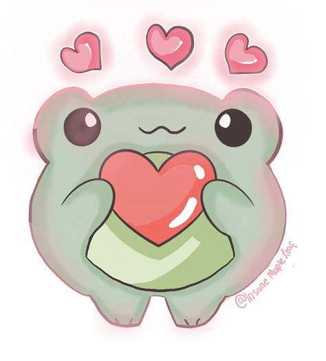 frog heart design  insanemapleleaf  deviantart