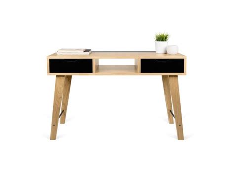 Console LIME chêne naturel et noir TEMAHOME