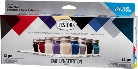 Amazon Testors Enamel Paint Kit Piece Set Multicolor Arts