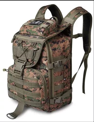 Mochila T Tica Molle Modular Militar L Cor Digital Verde