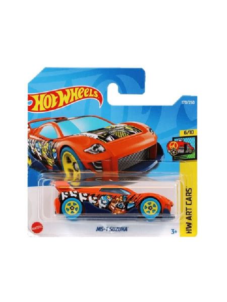 HCX Машинка металлическая игрушка Hot Wheels коллекционная модель MS T SUZUKA оранжевый