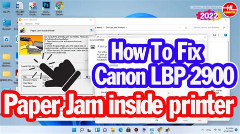 Hướng Dẫn Sữa Lỗi “ Paper Jam Inside Printer ” Cho Máy In Canon Lbp 2900 Vi Tính Huỳnh Lâm