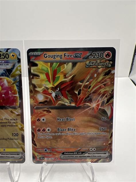 Pok Mon Tcg Lot Gouging Fire Ex Wugtrio Ex Temporal