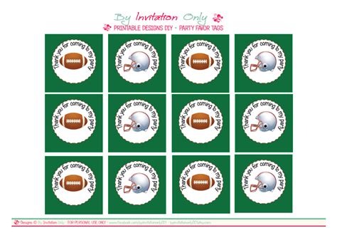 FREE Football Party Printables from By Invitation Only DIY | Catch My Party