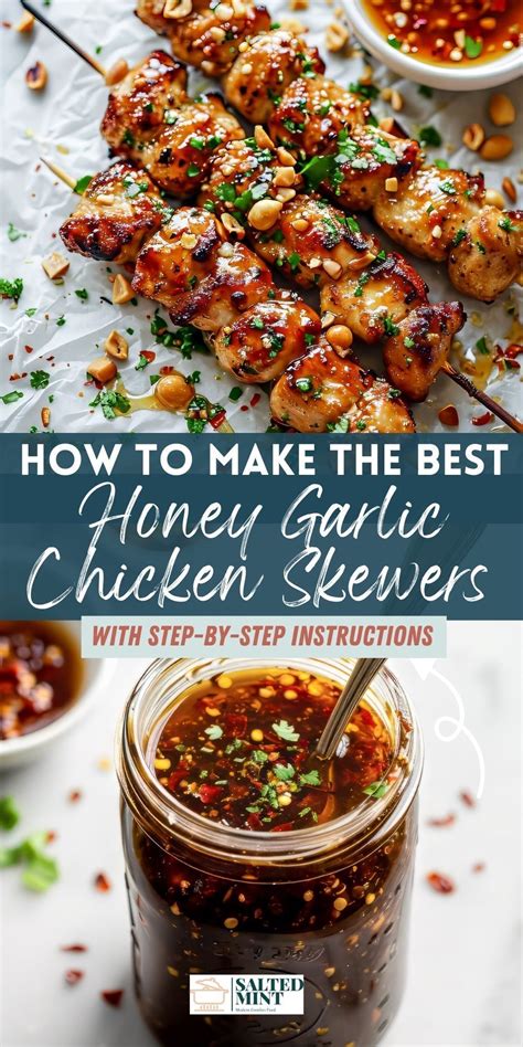 Delicious Honey Garlic Chicken Skewers