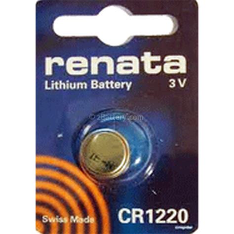 ZBattery Renata CR1220 Coin Cell 3v Lithium Battery 1 Card