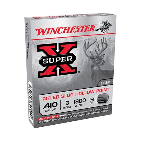 Winchester Super X Inch Rifled Slug Hollow Point Omaha Outdoors