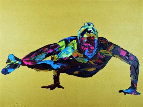 Yoga Pose Nude Woman Eight Crooked Limbs Painting By Eraclis Aristidou Saatchi Art