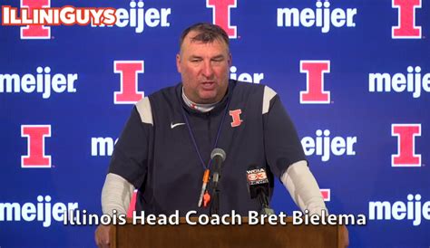 Watch: Illini Head Coach Bret Bielema gives final remarks before Chattanooga game - IlliniGuys.com