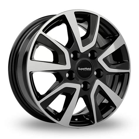 Supermetal Vault Gloss Black Polished Alloy Wheels Wheelbase