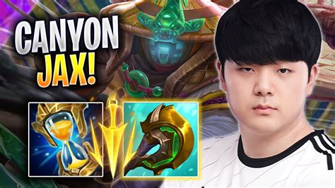 CANYON IS SO GOOD WITH JAX DK Canyon Plays Jax JUNGLE Vs Lee Sin