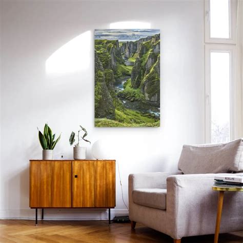 Poster Island Fjaðrá River Flüsse Seen 70x100cm groß