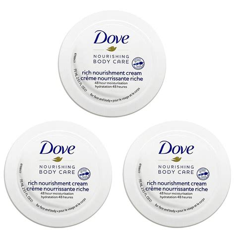 Dove Intensive Hydrating Skin Cream.Nourishing & Moisturizing. 2.53FO. Pack of 3