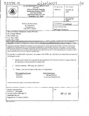 Fillable Online Epa Govpesticide RegistrationcompletingCompleting