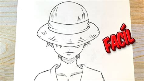 CÓMO DIBUJAR A LUFFY Paso a Paso de Forma Súper FÁCIL Tutorial de