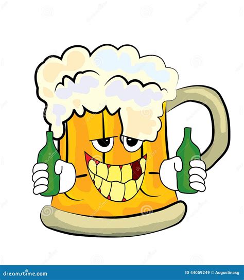 Drinking beer cartoon stock illustration. Illustration of illustration ...