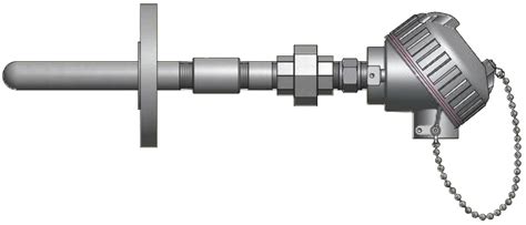 Pyromation MgO Thermocouple Pipe Wells Self Contained Spring Loaded