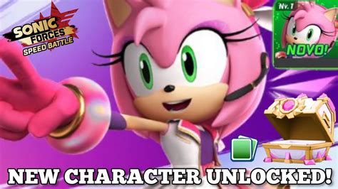 Popstar Amy New Character Unlocked Sonic Forces Speed Battle