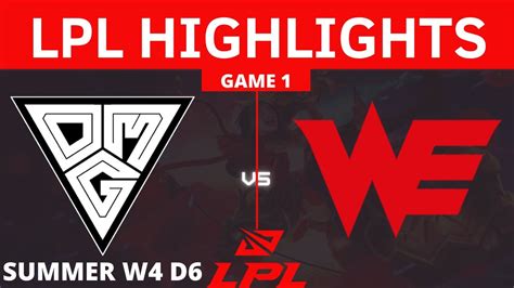 Omg Vs We Game Highlights Week Day Lpl Summer Split