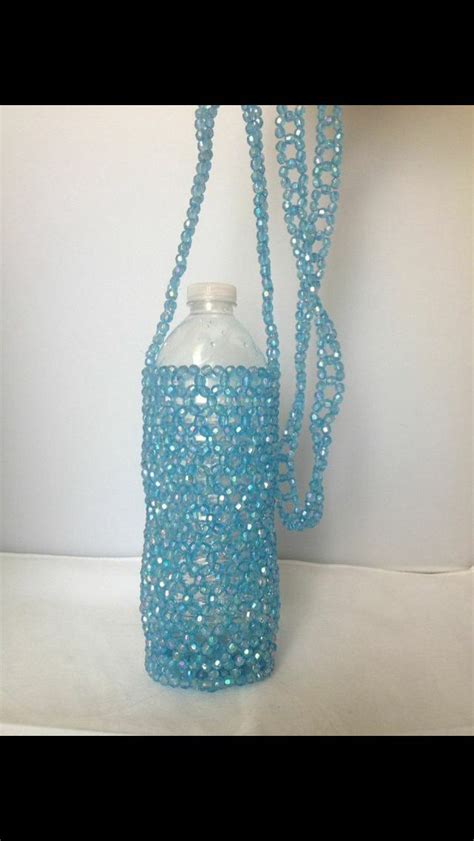 Turquoise Beaded Bottle Holder Bead Bottle Water Bottle Holders