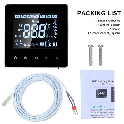 Smart Lcd Touch Screen Programmable Wi Fi Thermostat A Digital