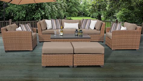 Laguna 8 Piece Outdoor Wicker Patio Furniture Set 08c