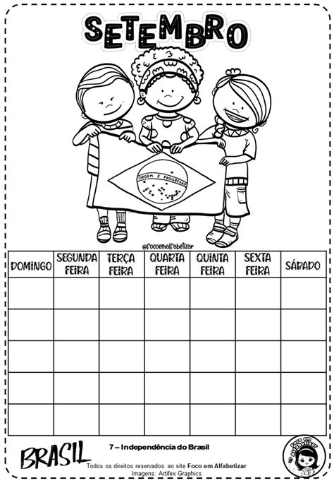 Calendário mensal para colorir 22 Planner School Cards