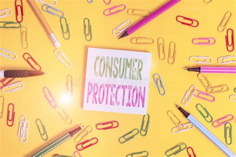 Handwriting Text Writing Consumer Protection Concept Meaning