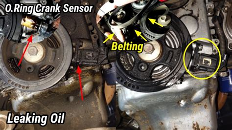 CARA DIY GANTI BELTING DAN O RING CRANK SHAFT SENSOR YANG LEAKING OIL