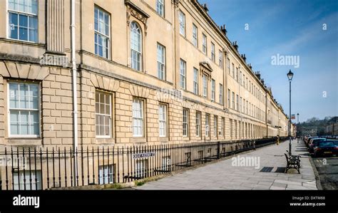 View Of The Elegant Georgian Architecture On Great Pulteney Street In