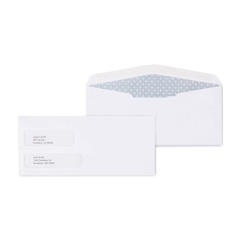 Staples Gummed Security Tinted 10 Business Envelopes 4 1 8 X 9 1 2