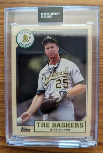 Topps Project Mark Mcgwire Par Oldmanalan Oakland