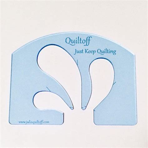 Julia Quiltoff Classic Feather Template Longarm Ruler