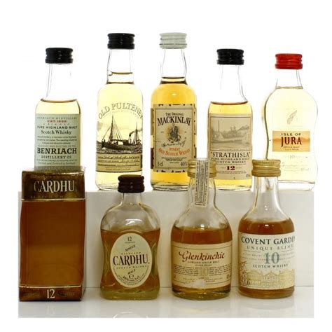 Assorted Scotch Whisky Miniatures X8 Auction A78696 The Whisky Shop
