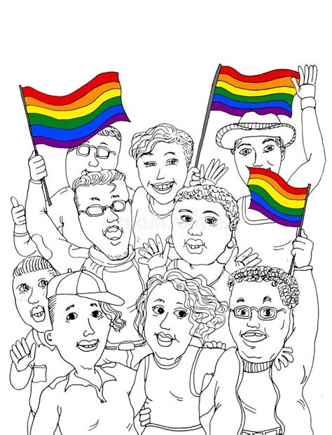 Iconos De La Gente Con Los Miembros De La Comunidad De Lgbt Ilustraci N