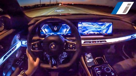 2023 BMW I7 XDrive60 POV Night Drive BEST Luxury Electric Sedan