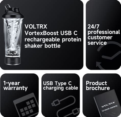 Voltrx Vortex Electric Protein Shaker Bottle Green Voltrx®