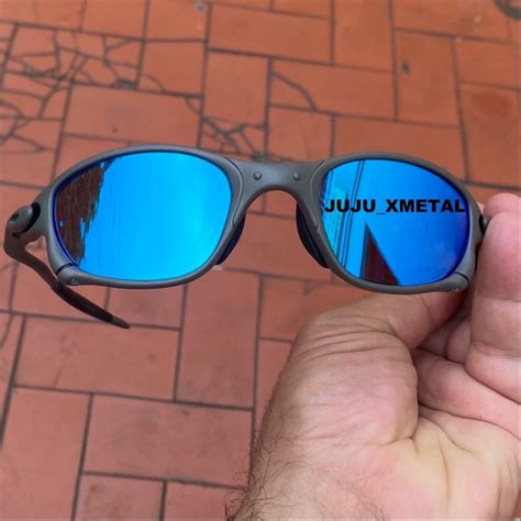 Óculos de Sol DoubleXx X Metal Lentes Azul Bebe Ice Thug Polarizadas