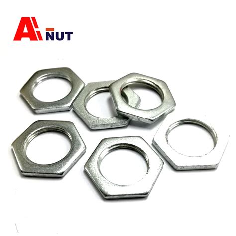 Hexagon Thin Nuts M6 M24 Carbon Steel Fine Thread Thin Nut In Nuts