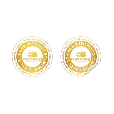 Label Sticker With Hot Stamping Printing Malaysia Expressprint