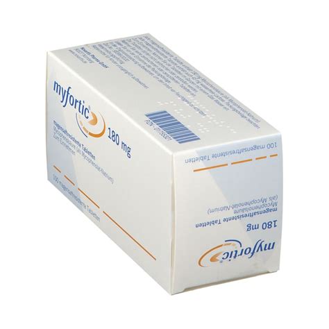 Myfortic 180 Mg 100 St Mit Dem E Rezept Kaufen Shop Apotheke