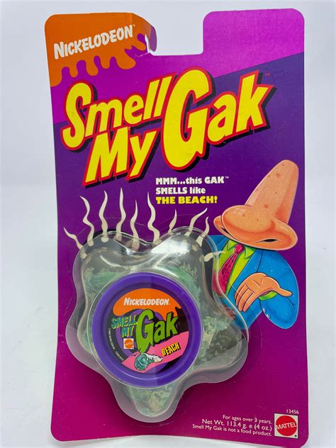 Super Rare Vintage Nickelodeon Smell My Gak The Beach 1994 Mat Mr Joe’s Really Big