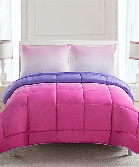 Pink Piper Ombre Comforter Set Comforter Sets Purple Comforter