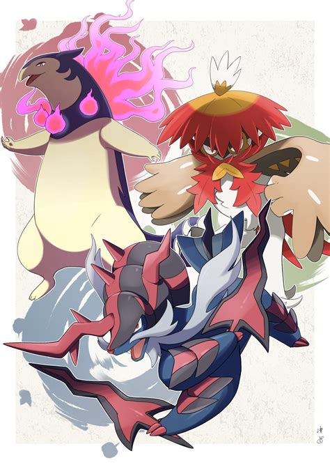 Hisui S Three Starters Pok Mon Legends Arceus Pokemon Pok Mon