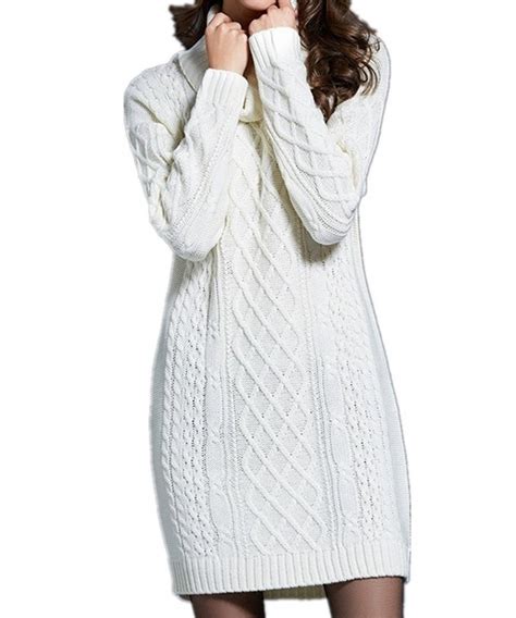 Centralsky Women Winter Elasticity Long Slim Fit Knit Sweater Dress