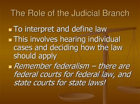 The Role Of Judicial Branch